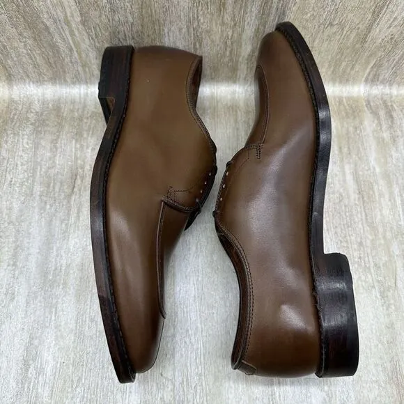 NEW Alan‎ Edmonds Shoes Delray Mens Size 7 MSRP $374.99 Coffee Color Split Toe
