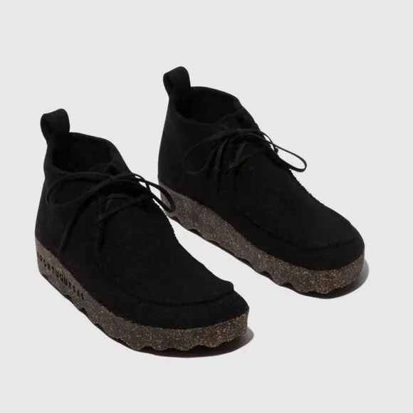 NEW ASPORTUGUESAS Made In Portugal Cody Sneaker Boots Black for women 663tn