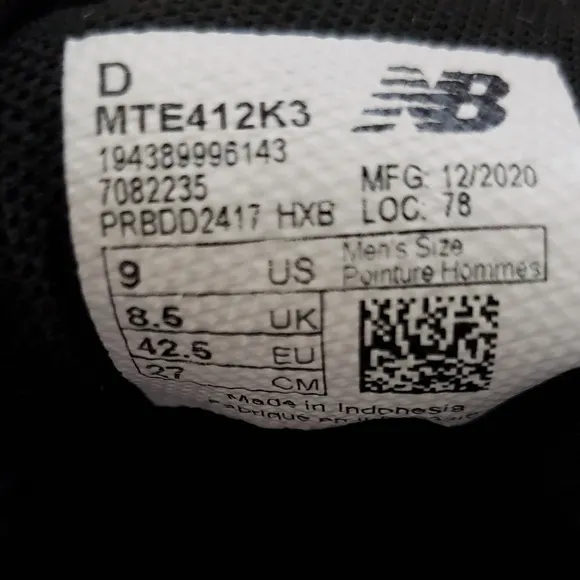 New Balance 412 V3 Trail Running Shoes Men's Size Medium NEW