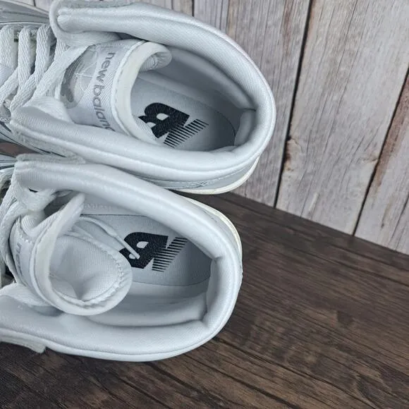 New Balance 650 High Casual Sneaker White Gray Men's Sz 8 Women's Sz 9.5 (GUC)