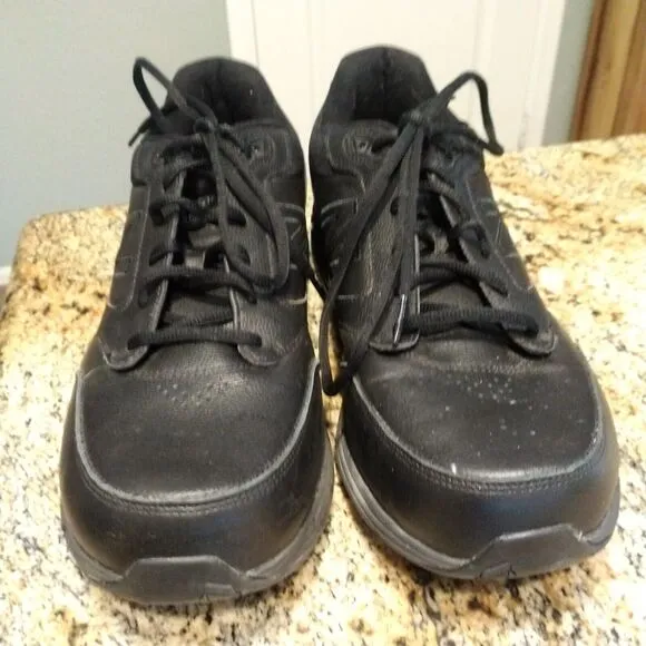 New Balance 928 V3 MW928BK3 Black Leather Casual Shoes Sneakers Men's US 12 EUC