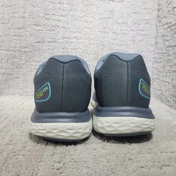 New Balance Fresh Foam M680LL7 Mens Size 11 Ocean Gray Running Sneakers Shoes