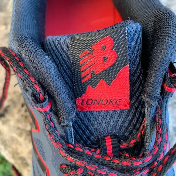 New Balance Lonoke Shoes Gray Red Size 8.5