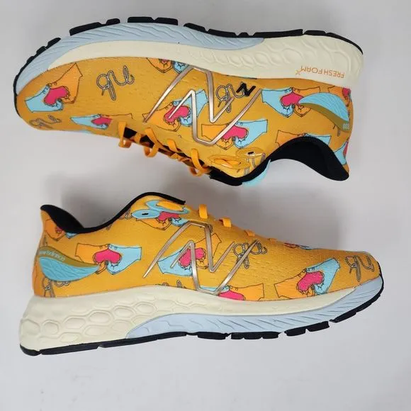 New Balance Running Shoes Mens 10.5 Yellow Fresh Foam 880 Lace Up Logo Sneakers