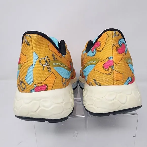 New Balance Running Shoes Mens 10.5 Yellow Fresh Foam 880 Lace Up Logo Sneakers