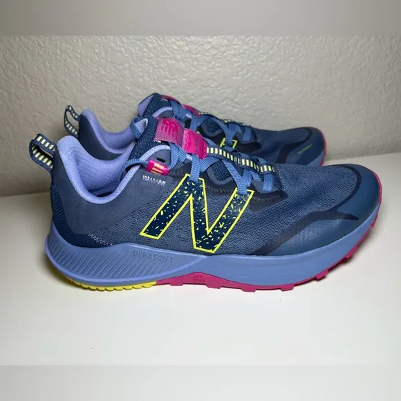 New Balance Womens Dynasoft Nitrel V4 WTNTRCN4 Blue Running Shoes Sneaker Sz 9.5
