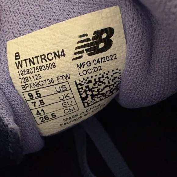 New Balance Womens Dynasoft Nitrel V4 WTNTRCN4 Blue Running Shoes Sneaker Sz 9.5