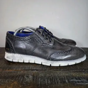 NEW BED STU Cayuga II Mens Size 10 Oxford Sneakers Organic Leather Gray White