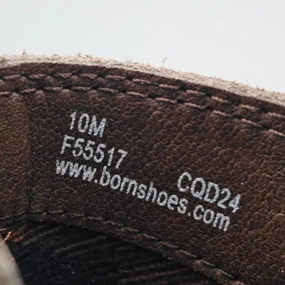 NEW Born Cove Chelsea Ankle Bootie Waterproof Taupe Suede Leather Size 10