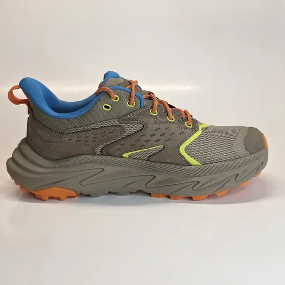 New Boys' Hoka One Anacapa 2 Low GTX Hiking Sneaker Dune Vibrant Orange Size 6&amp;7