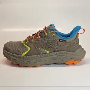 New Boys' Hoka One Anacapa 2 Low GTX Hiking Sneaker Dune Vibrant Orange Size 6&amp;7
