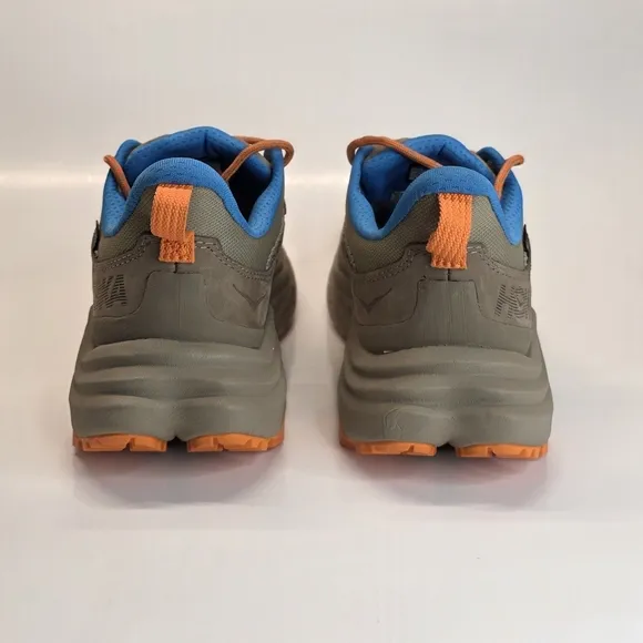 New Boys' Hoka One Anacapa 2 Low GTX Hiking Sneaker Dune Vibrant Orange Size 6&amp;7