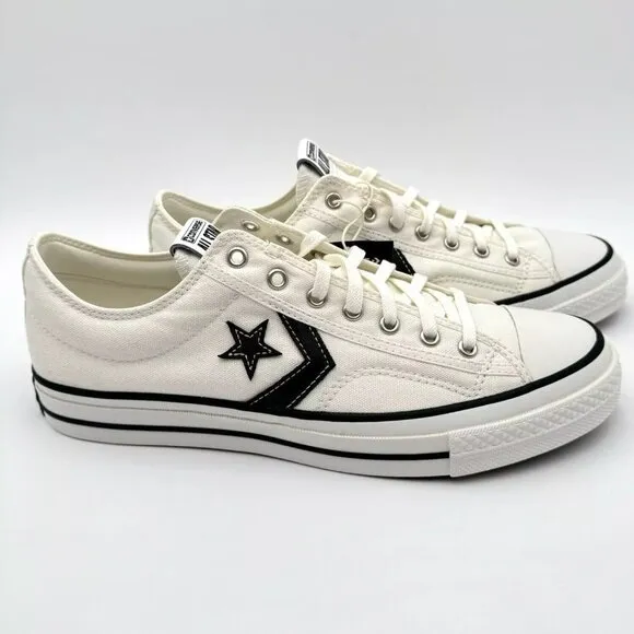 NEW Converse Star Player 76 Ox Unisex Low Shoes Vintage White / Black