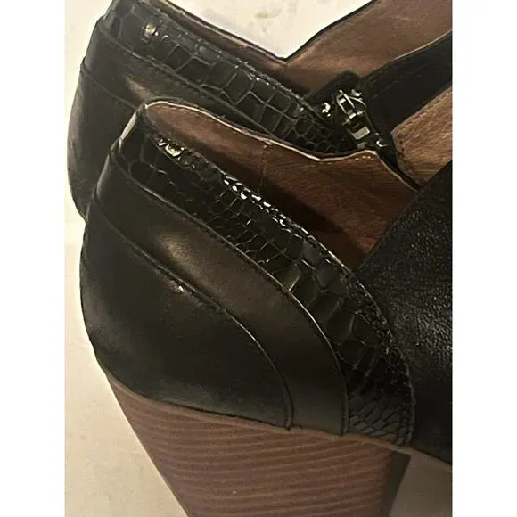 NEW Dansko Marcia Ankle Boots Clogs •Women 41/ 10• Leather Black Booties $189