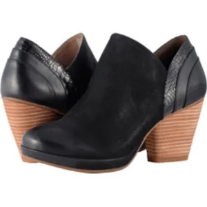 NEW Dansko Marcia Ankle Boots Clogs •Women 41/ 10• Leather Black Booties $189