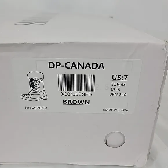 NEW DREAM PAIRS Women DP Canada Snow Boots Warm Fur Lined Waterproof Boots Sz 5