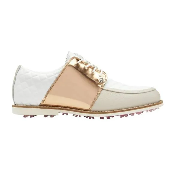 NEW G/FORE women's quilted gallivanter golf shoes in rose gold