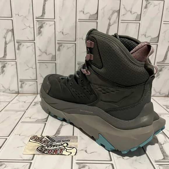 New Hoka One Kaha 2 GTX Mid Gore-Tex Waterproof Boots Hiking Trail Grey Womens