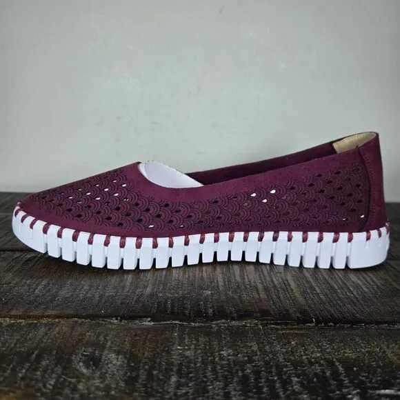 NEW Ilse Jacobsen Hornbaek Tulip Womens Size 9 EU 39 Loafer Shoe Winetasting