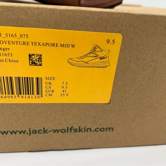 New Jack Wolfskin Women's Dromoventure Texapore Mid W Hiking Shoes Pink Size 9.5