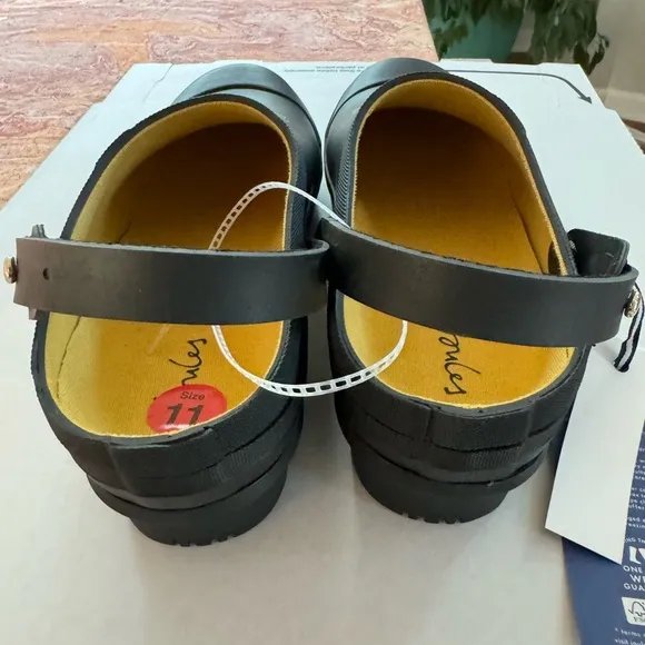 NEW Joules WELLY CLOG Golden Bee Etch Rubber Waterproof Clogs Rain Shoes Size 11