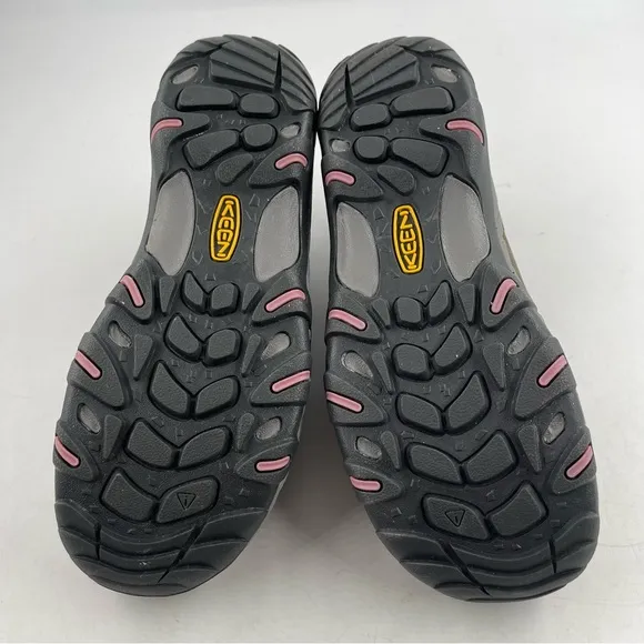 NEW! Keen Women’s Steen Vented Waterproof Olive Pink Trail Hiking Shoe-Size 10.5
