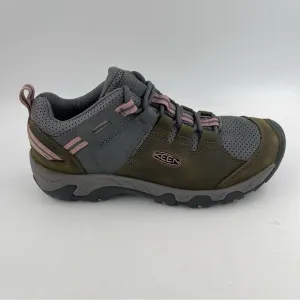 NEW! Keen Women’s Steen Vented Waterproof Olive Pink Trail Hiking Shoe-Size 10.5
