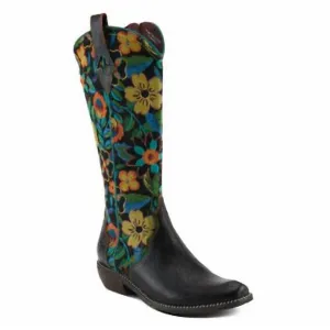 NEW L'ARTISTE women rodeoqueen boots in black multi