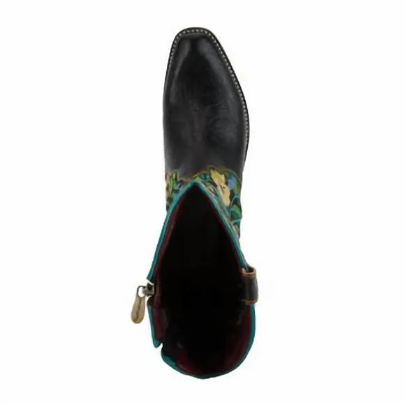 NEW L'ARTISTE women rodeoqueen boots in black multi