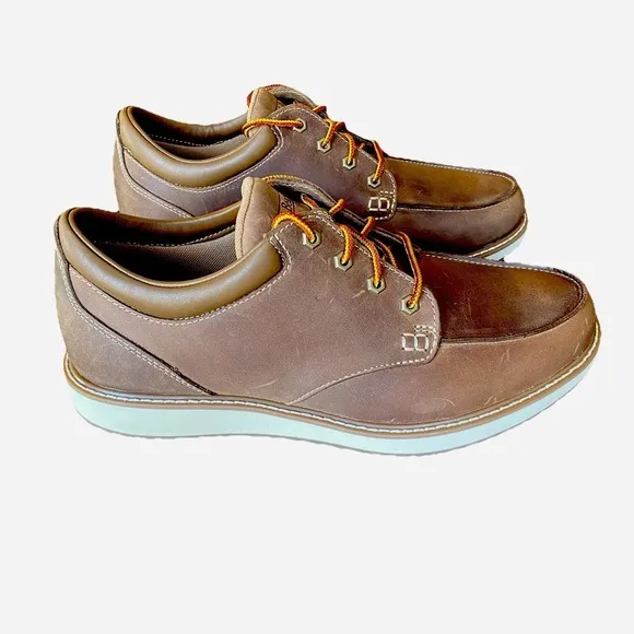 New L.L.‎ Bean Stonington Moc Toe Shoes Men's Size 13 W(EE) Dark Cocoa