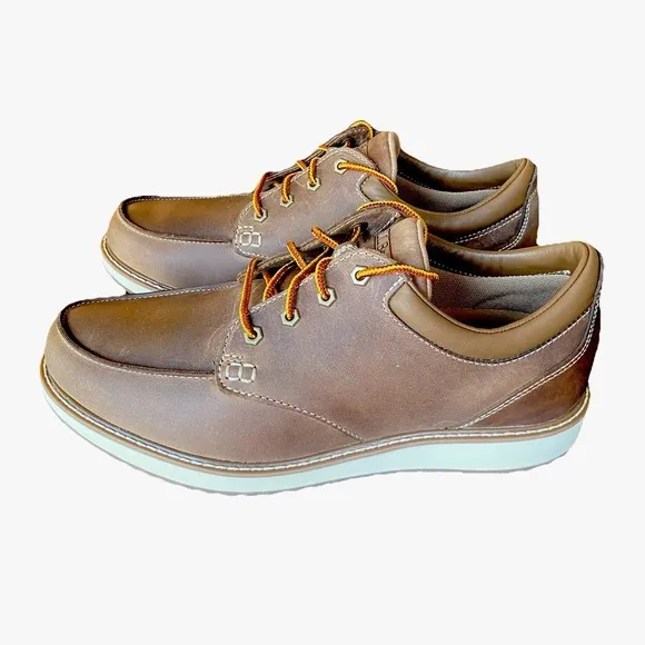 New L.L.‎ Bean Stonington Moc Toe Shoes Men's Size 13 W(EE) Dark Cocoa