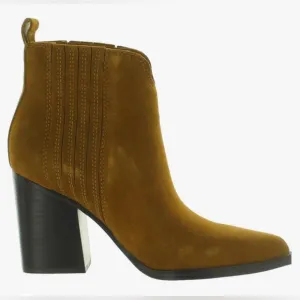 New Marc Fisher Women’s Maree Stretchy Ankle Boots Dark Natural Size 9.5
