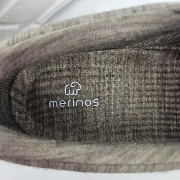 New Merinos Slip On Shoes Womens 11 Sand Beige White Loafers