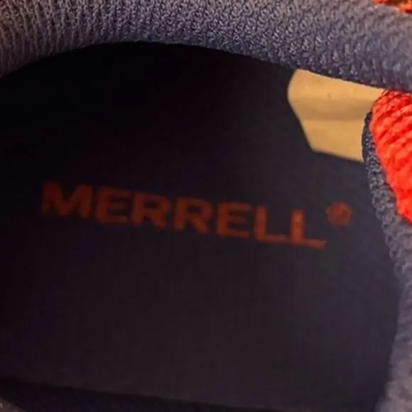 New Merrell Nova Sneakers Women's Size 7 W Hot Pink Gray Blue Hook &amp; Loop Shoes