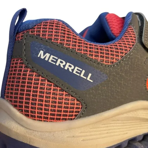 New Merrell Nova Sneakers Women's Size 7 W Hot Pink Gray Blue Hook &amp; Loop Shoes