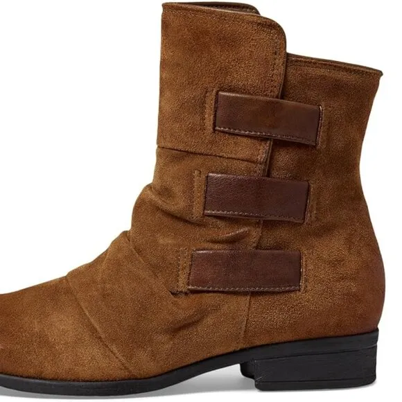 NEW  MIZ MOOZ Leather Shawn Booties hazelnut for women 663tn