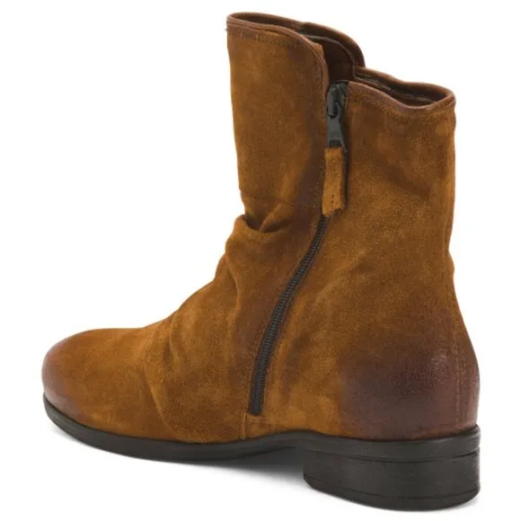 NEW  MIZ MOOZ Leather Shawn Booties hazelnut for women 663tn