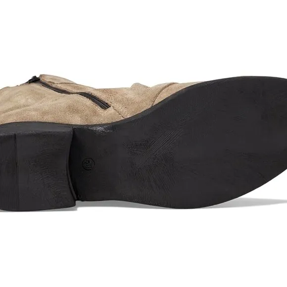 NEW  MIZ MOOZ Leather Shawn Booties Pebble for women 663mn