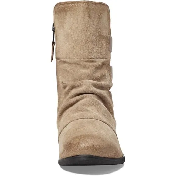NEW  MIZ MOOZ Leather Shawn Booties Pebble for women 663mn