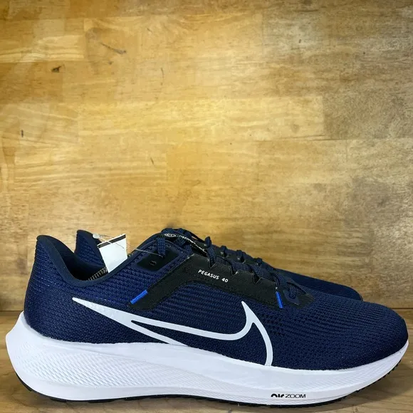 NEW Nike Air Zoom Pegasus 40 Mens Size 12.5 Running Shoes Sneakers Midnight Navy