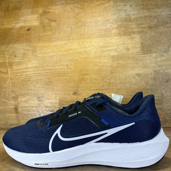 NEW Nike Air Zoom Pegasus 40 Mens Size 12.5 Running Shoes Sneakers Midnight Navy