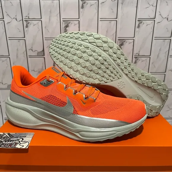 New Nike Air Zoom Pegasus 41 PRM Orange Grey Running Training Shoes Mens 13
