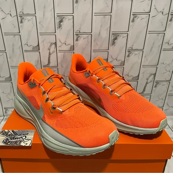 New Nike Air Zoom Pegasus 41 PRM Orange Grey Running Training Shoes Mens 13