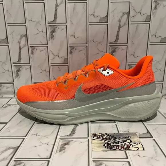 New Nike Air Zoom Pegasus 41 PRM Orange Grey Running Training Shoes Mens 13
