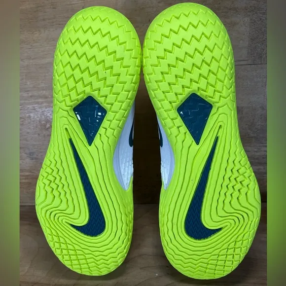 NEW Nike Court Zoom Vapor Cage 4 Rafa Mens Sz 13 Tennis Shoes White Volt Teal