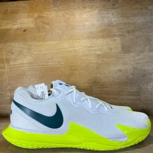 NEW Nike Court Zoom Vapor Cage 4 Rafa Mens Sz 13 Tennis Shoes White Volt Teal