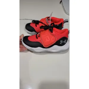 NEW no Box Under Armour Zone BB 2 Kids size 11.5 Red Black Basketball Shoes
