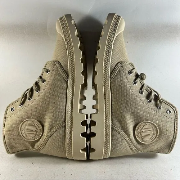 NEW Palladium Pampa Hi Ankle Boots Beige Size Men’s 9.5 Women’s 11