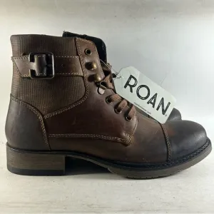 NEW ROAN by Bed STU Dean Men’s Cap Toe Leather Boots Brown Size 8.5