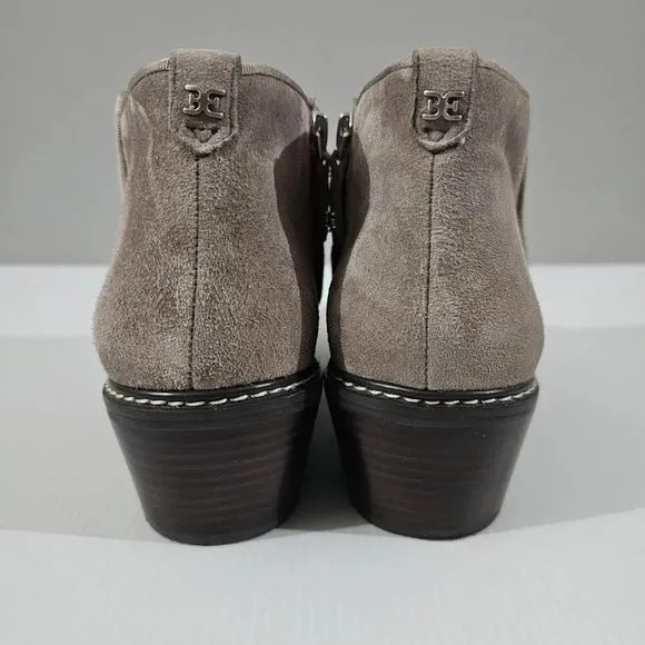 NEW Sam Edelman Pryce Ankle Bootie  Putty Taupe Suede Waterproof Size 9.5